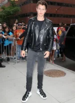 Ansel Elgort Leather Jacket