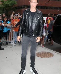 Ansel Elgort Leather Jacket