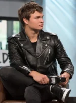 Ansel Elgort Leather Jacket