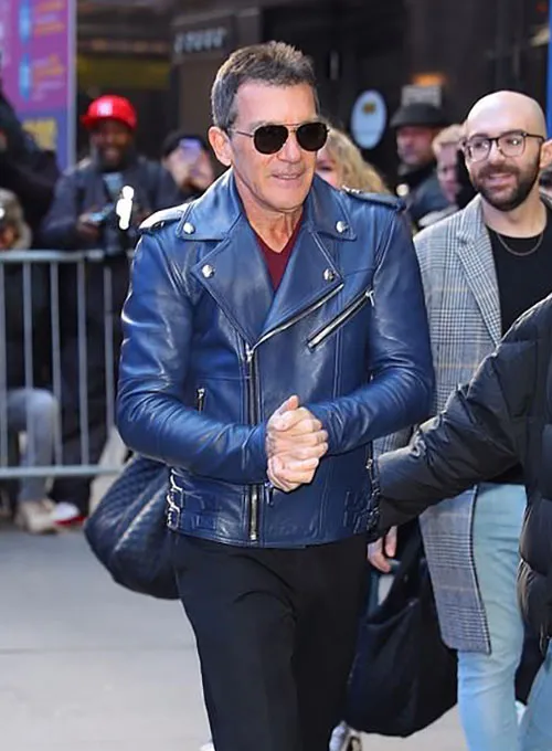 Antonio Banderas Leather Jacket