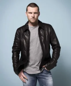 Sam Worthington Black Leather Jacket