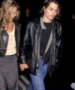 Johnny Depp Black Leather Jacket