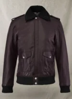 Joker Purple Leather Jacket