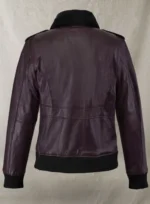 Joker Purple Leather Jacket