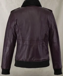 Joker Purple Leather Jacket