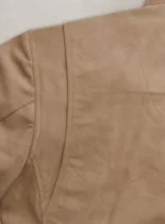 Johnny Depp Beige Leather Jacket