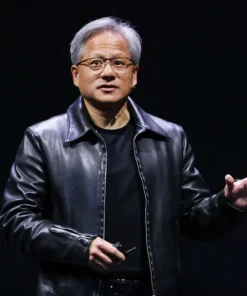 Jensen Huang Leather Jacket