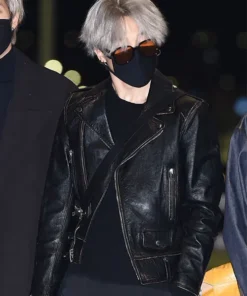 Jimin Leather Jacket