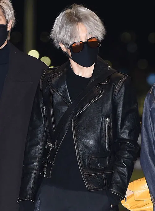 Jimin Leather Jacket