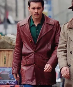 Johnny Depp Donnie Brasco Leather Blazer