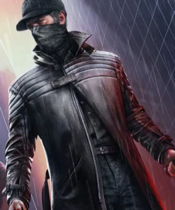 Watch Dogs 3 Legion Aiden Leather Trench Coat