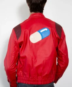 Akira Kaneda Pill Red Leather Jacket