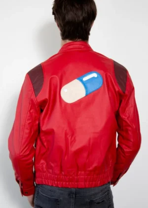 Akira Kaneda Pill Red Leather Jacket