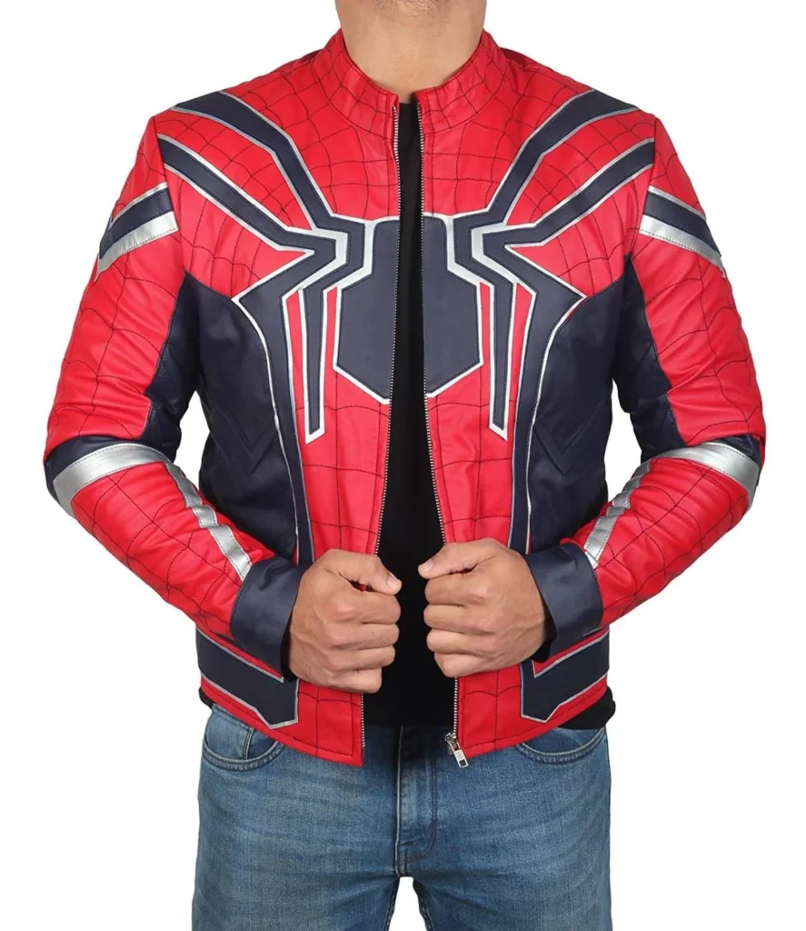 Avengers Infinity War Spiderman Leather Jacket