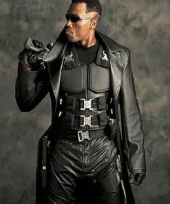 Blade Leather Trench Coat