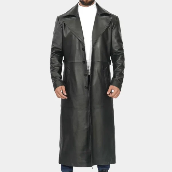 Blade Leather Trench Coat