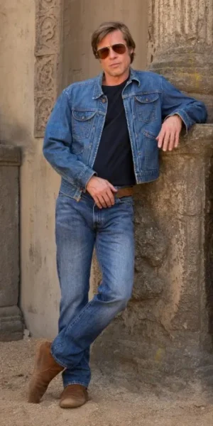 Brad Pitt Once Upon a Time in Hollywood Denim Jacket