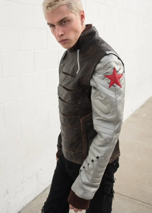 Bucky Barnes Soldier Leather Jacket