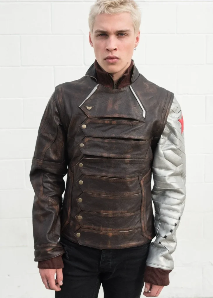 Bucky Barnes Soldier Leather Jacket