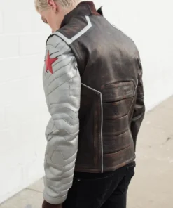 Bucky Barnes Soldier Leather Jacket