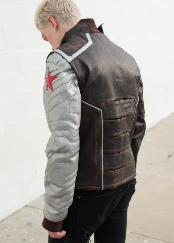 Bucky Barnes Soldier Leather Jacket