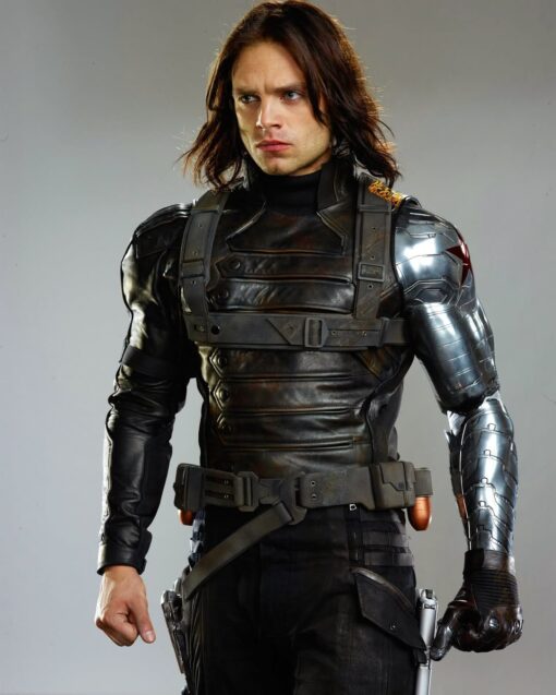 Bucky Barnes Soldier Leather Jacket