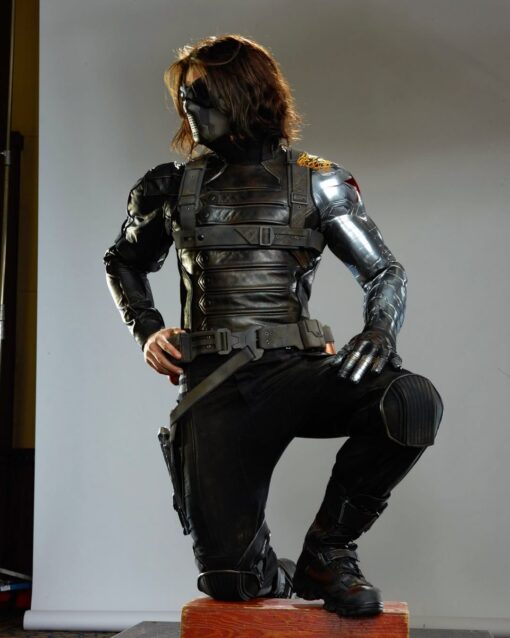 Bucky Barnes Soldier Leather Jacket
