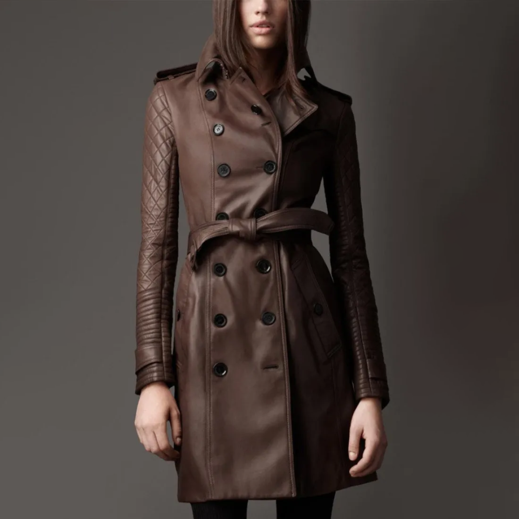 Castle Kate Beckett Leather Trench Coat