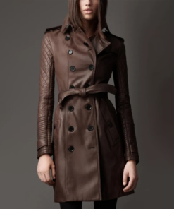 Castle Kate Beckett Leather Trench Coat