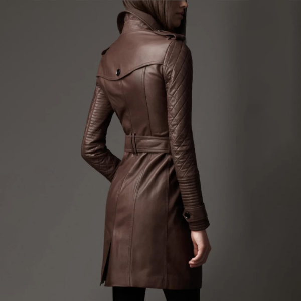 Castle Kate Beckett Leather Trench Coat
