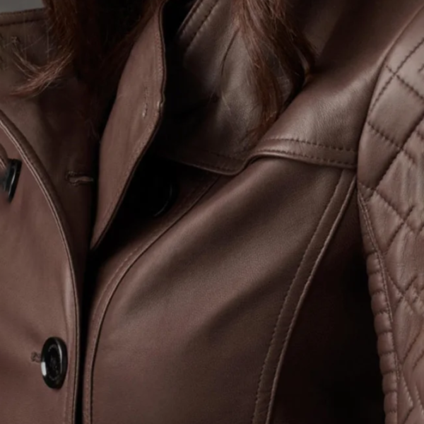 Castle Kate Beckett Leather Trench Coat