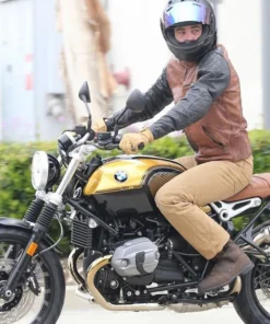 Chris Pine Brown Leather Jacket