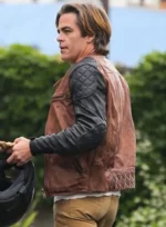 Chris Pine Brown Leather Jacket