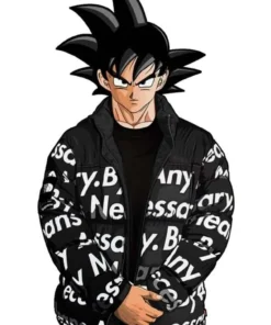 Dragon Ball Z Goku Drip Puffer Jacket