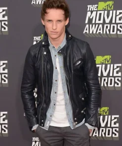Eddie Redmayne Leather Jacket