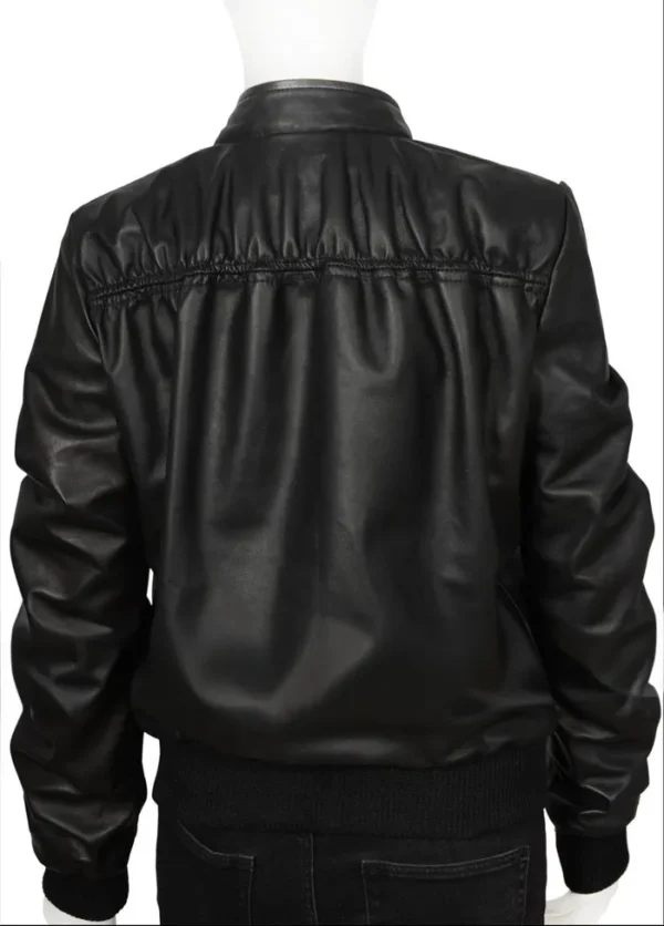 Elena Gilbert KRMA Jade Black Leather Jacket