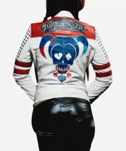 Harley Quinn Daddy’s Lil Monster White Jacket