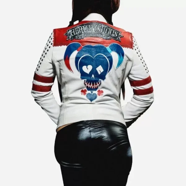 Harley Quinn Daddy’s Lil Monster White Jacket