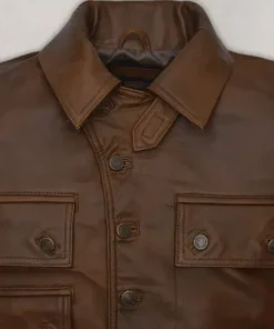 Harris Dickinson The Kingsman Leather Jacket