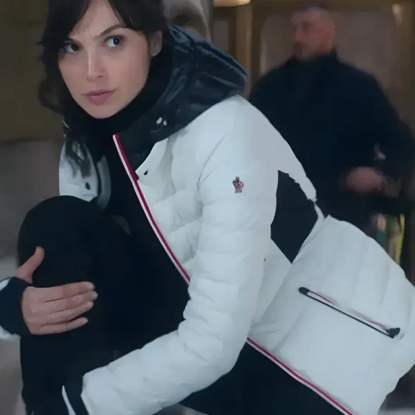 Heart of Stone Gal Gadot Puffer Jacket