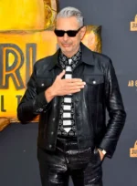 Jeff Goldblum Black Leather Jacket