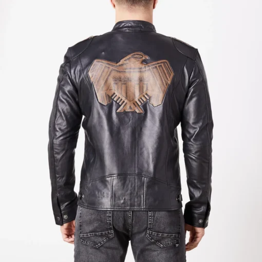 Judge Dredd Black Leather Jacket