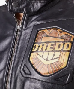 Judge Dredd Black Leather Jacket