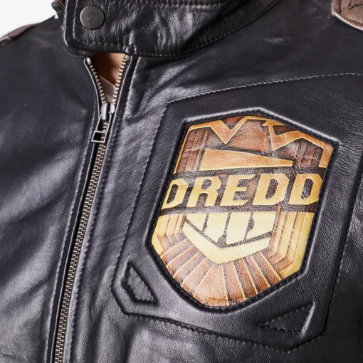 Judge Dredd Black Leather Jacket