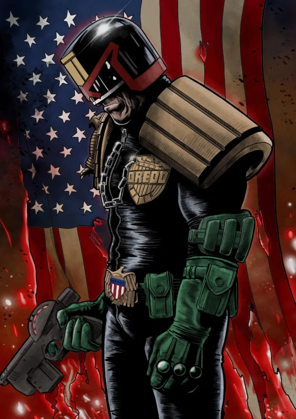 Judge Dredd Black Leather Jacket