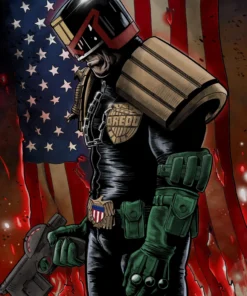 Judge Dredd Black Leather Jacket