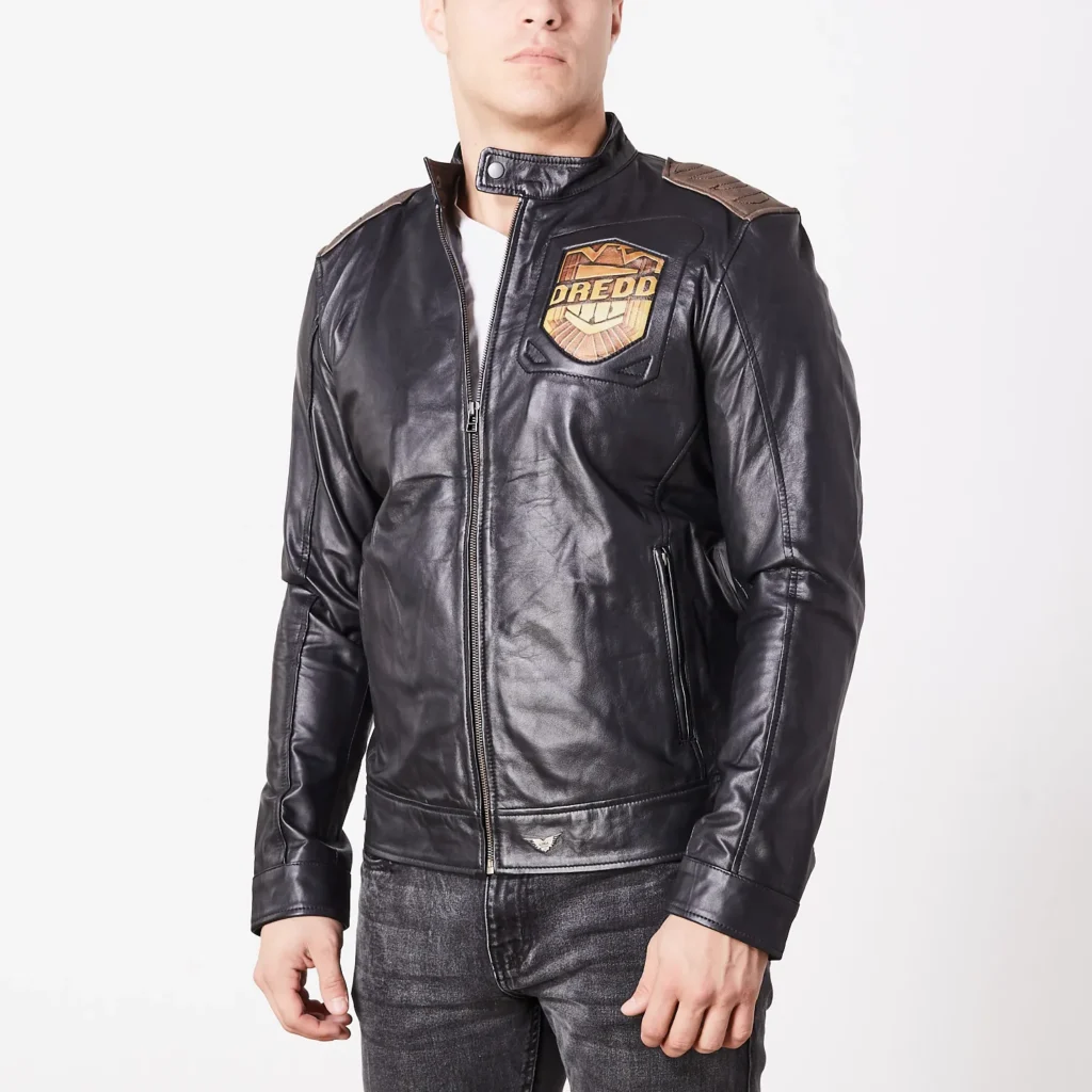 Judge Dredd Black Leather Jacket