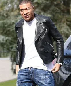 Kylian Mbappe Leather Jacket