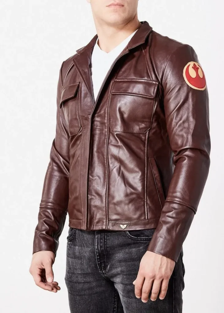 Star Wars Rebel Alliance Brown Leather Jacket