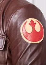 Star Wars Rebel Alliance Brown Leather Jacket